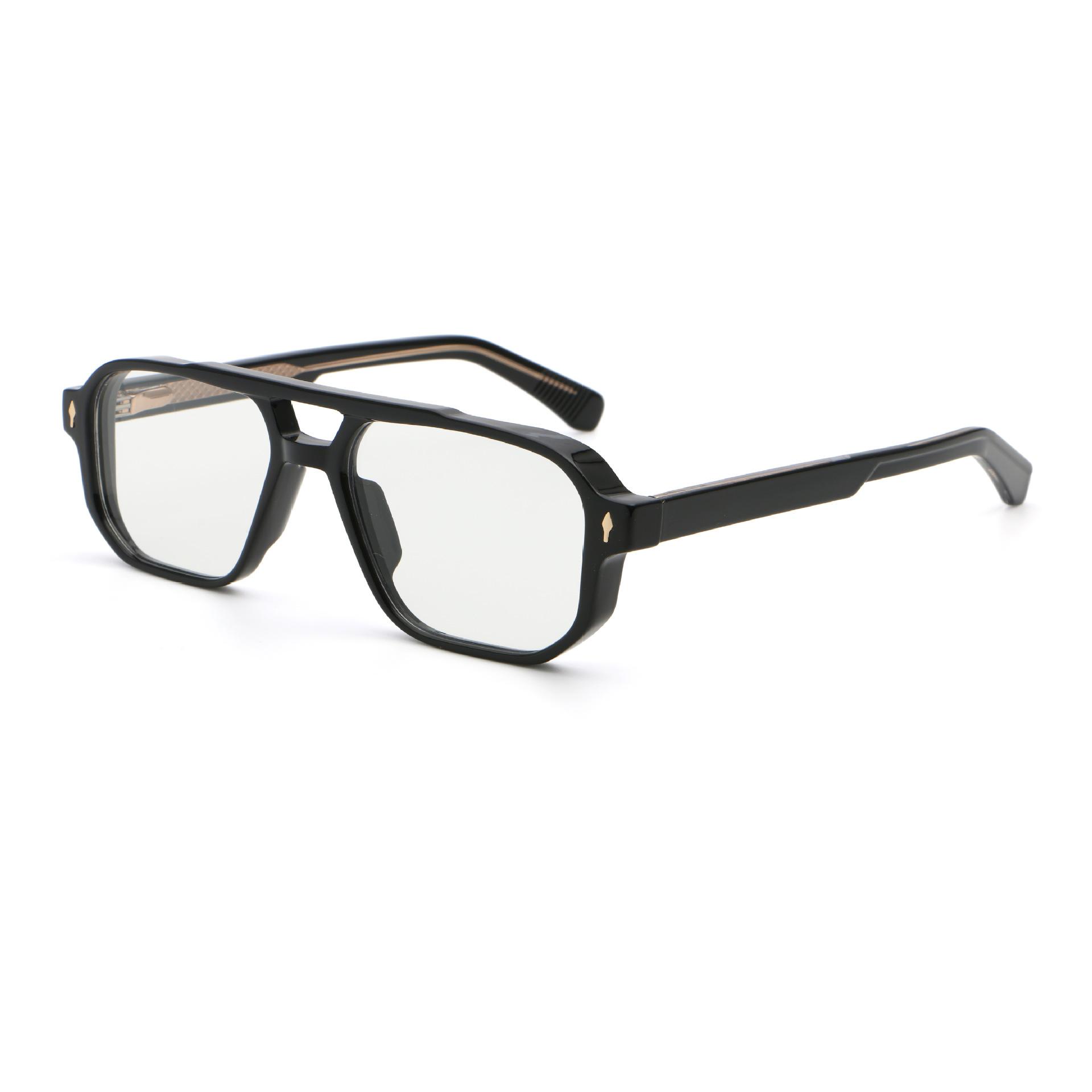 

Transparent Computer Reading Glasses Frame Women Anti Blue Light Square Eyewear TR90 Black Eyeglasses Presbyopic Glasses For Men Original Lenses