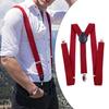Adult Unisex Clip-On Suspenders Elastic Y Shape Adjustable Adult Suspenders