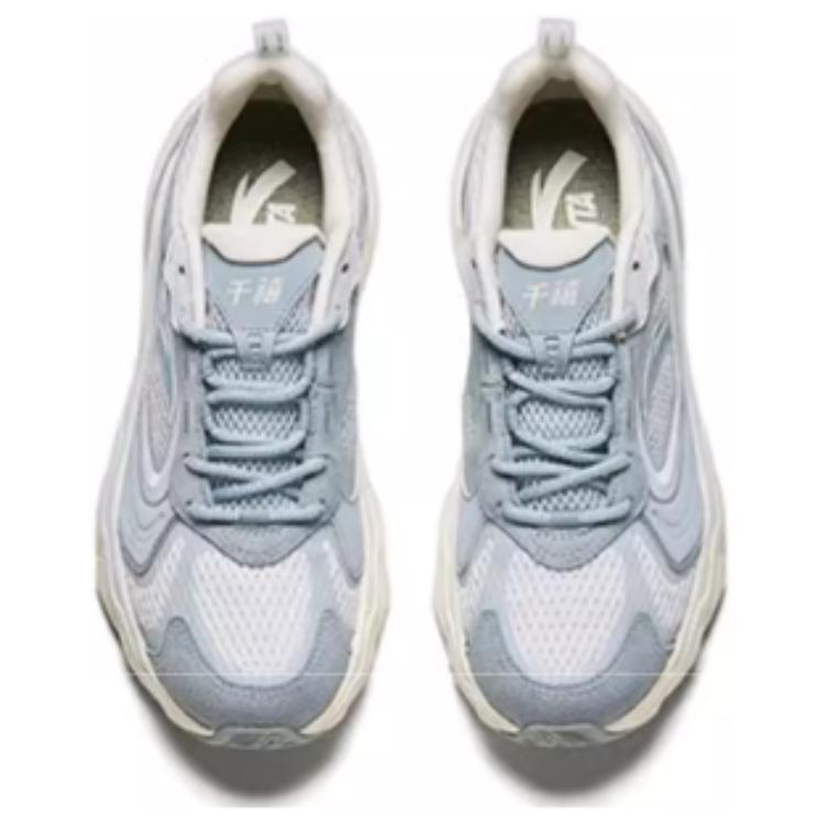 Anta Comfortable Versatile Shock Absorbing Non-Slip Low-Top Casual Shoes Women Sneaker Gray 122428890-3