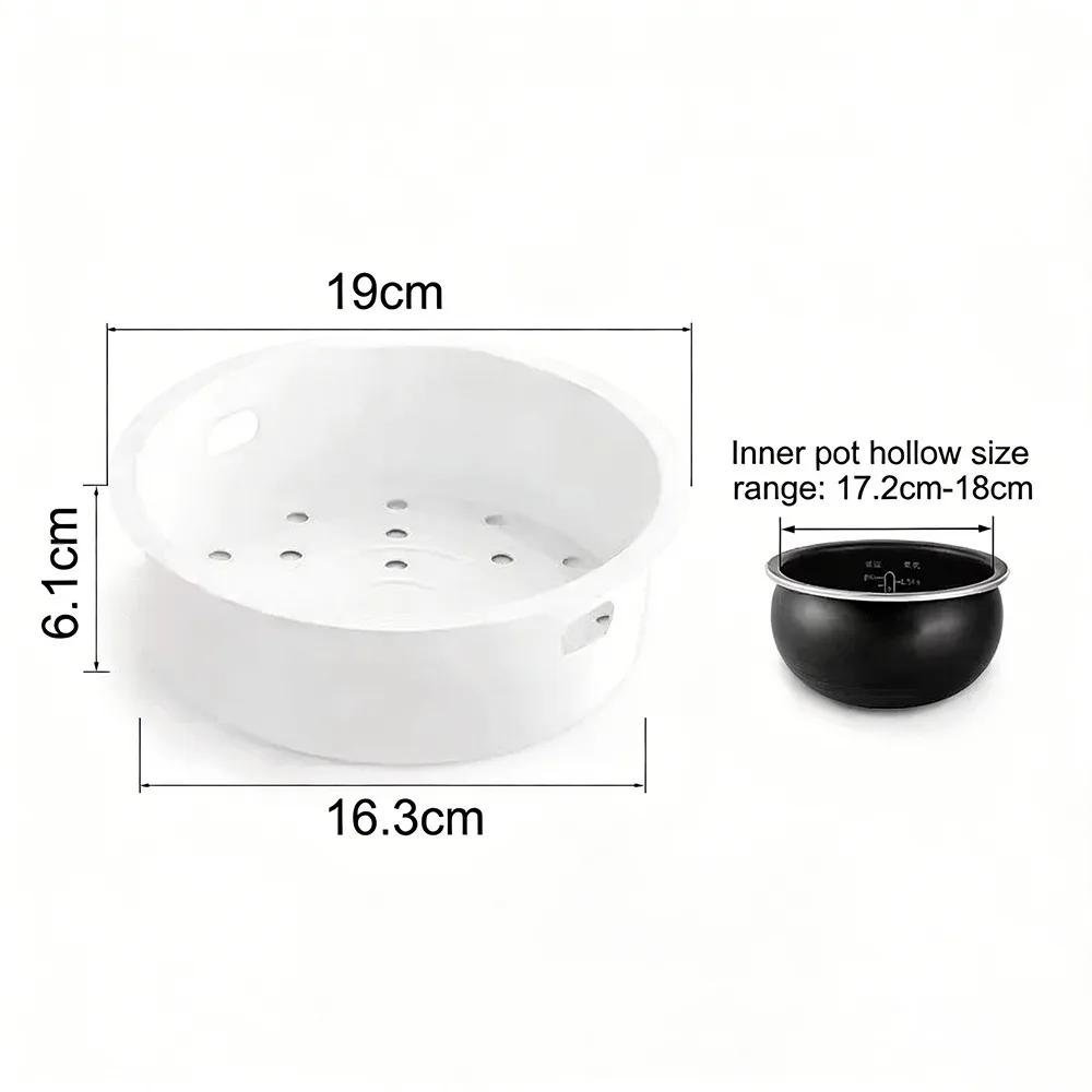 Practical Universal Electric Rice Cooker Steamer Plastic Multipurpose Steaming Basket Vegetable Basket Food