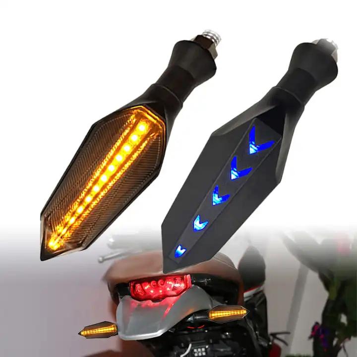 Motorcycle Turn Signal Light 17LED Double Color 3w Flow Type Sequential Indicators Turn Signal Lamp Running Light