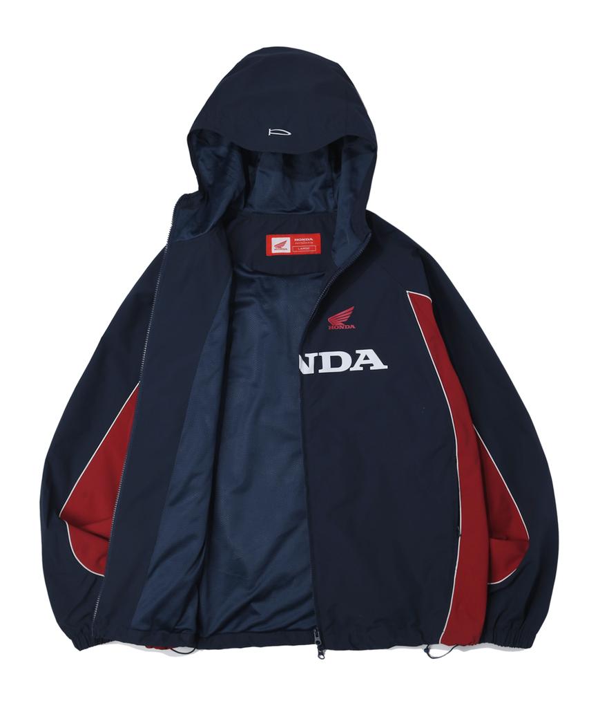 Phyps Motorcycle Honda Hoodie Cap Track Jacket_Blue
