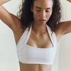 Sexy Racerback Sports Bra for Women, High-Intensity Shockproof, Tummy Control, Running, Fitness, Yoga Tank Top