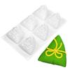 6-cavity Zongzi Mold Silicone Cake Mold Rice Dumpling Fondant Molds Resin Craft