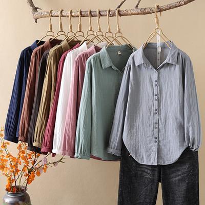 Chemises Solides Blouses Chemises de Base Vêtements de Bureau Femmes Vêtements d'Automne Femmes