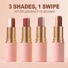 Three Color Eyeshadow Stick Glitter Highlight Shadow Stick Eye Makeup Waterproof Lasting Shimmer Metallic Eyeshadow Makeup