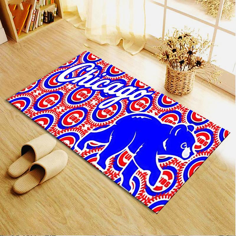 Chicago Cubs Teppich für Wohnzimmer Schlafzimmer Zuhause Sofadekoration, Kinder Spielteppich rutschfest