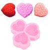 Silicone Material Heart Shaped Mold 3-Cavity Chocolate Mould DIY Craft Silicone Mold  Soap Making