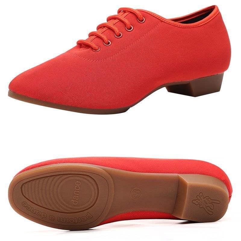 Latin Dance Shoes For Women Soft Square Dance Shoes Teachers Sailor Dance Shoes Adult Canvas Shoes Ballroom Dancing Sneakers
