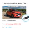 Für Toyota Aygo AB40 Peugeot 108 Citroen C1 2014 ~ 2022 Vorne Hinten Fenster Wischer Klingen Cutter Set Auto reinigung Zubehör