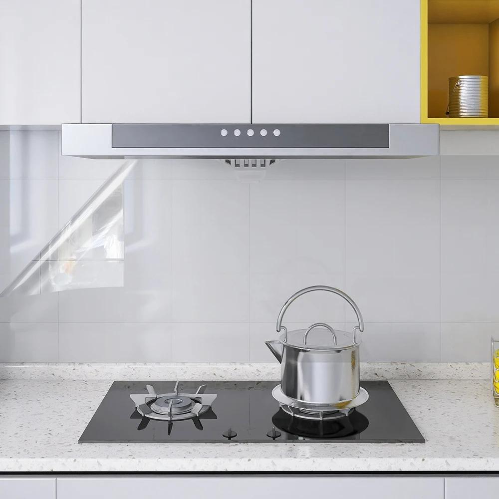 Kitchen Wall Protective Film Electrostatic Adsorption Glue-free Transparent Waterproof and Oil-proof Stove Tile Wall Stickers