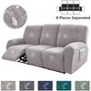 1/2/3 Seater Recliner Sofa Covers Leaves Jacquard Couch Slipcovers Elastic Water Repellent Armchair Covers for Living Room Hotel