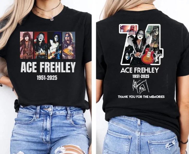 Ace Frehley Memorial Shirt 1951–2025 Rock Band T-Shirt, S-5XL M