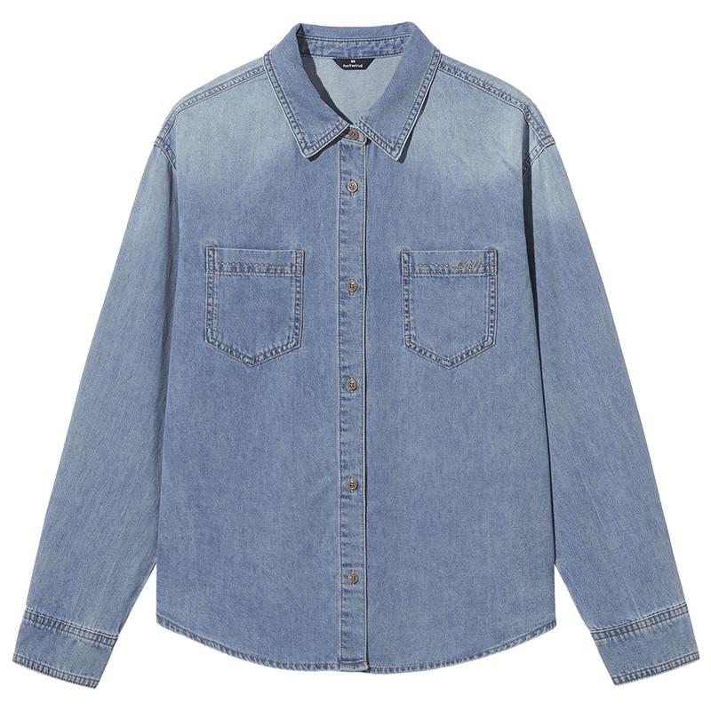 Hotwind Women's Long-Sleeve Denim Shirt
