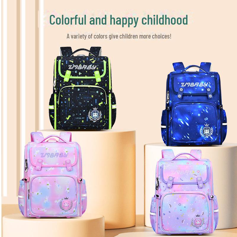 Kinderrucksack mit Cartoon-Motiv: Einteilig, großes Fassungsvermögen, für Jungen und Mädchen