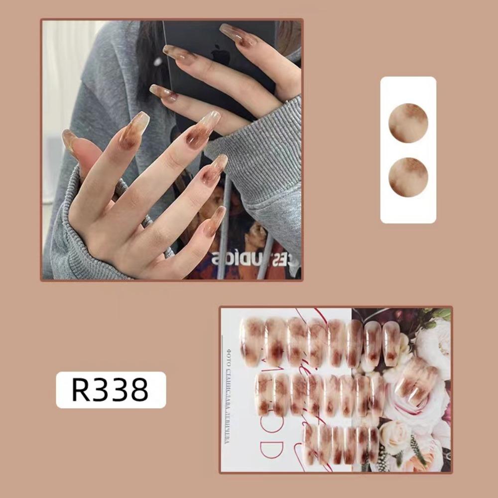 Frühling und Sommer Wind Tragen Nagel Reiner Wunsch Nagelpflaster Aufhellend Abnehmbares Nagelstück Langes und kurzes Nagelstück Fertigprodukt