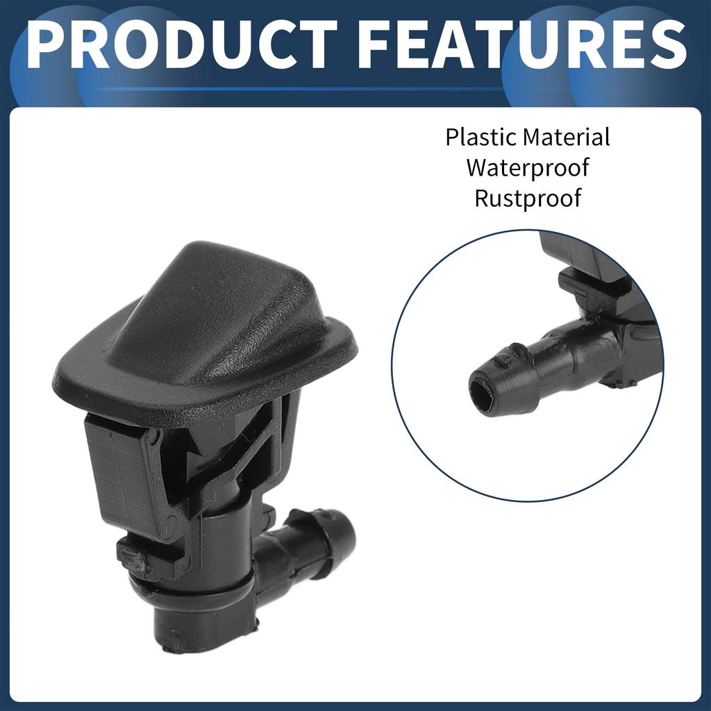INFINAUTO Windshield Washer Nozzle Kit Front Windshield Nozzle Wiper Washer Jet No.68164356AB