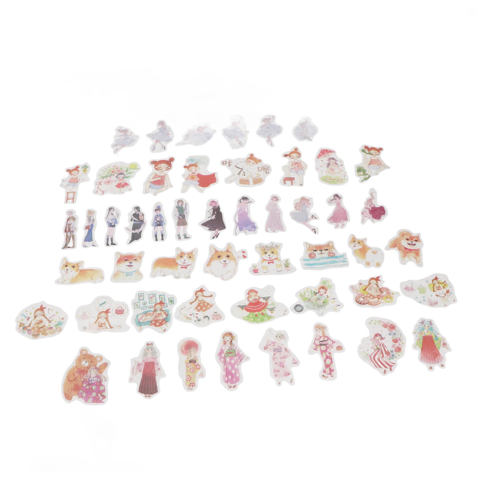 

420 штук наклеек из японской бумаги для скрапбукинга Высокоточная печать Изысканные DIY Милые Японская бумага