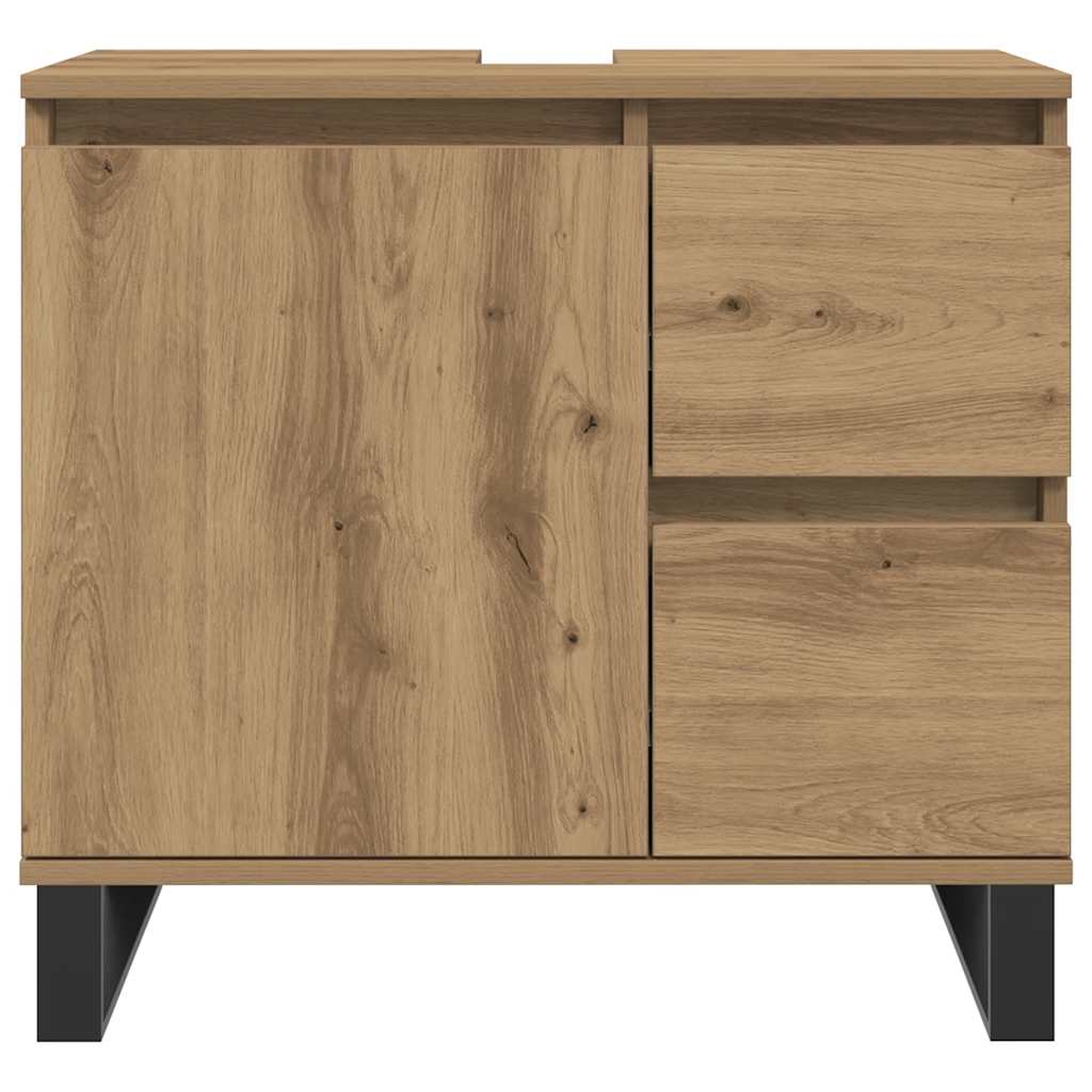 Artisan Oak Washbasin Cabinet 65 x 33 x 60 cm Particleboard