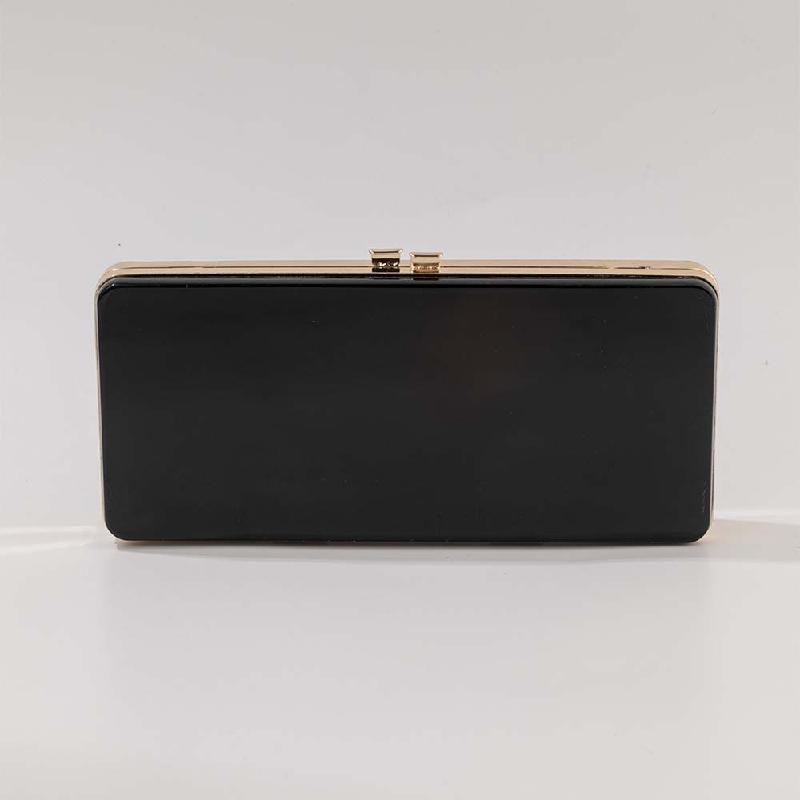 New Shoulder Bag Crossbody Fashion Evening Party Clutch Hardware Clip Black Vintage Luxury Women's Handbag Bags Trend Wallet