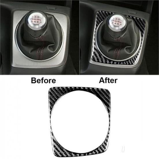For Honda Civic 8th 2006-2011 Carbon Fiber Manual Gear Shift Frame Cover Trim