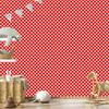 Red Vichy Plaid Wallpaper for Living Room and Bedroom 50x1000