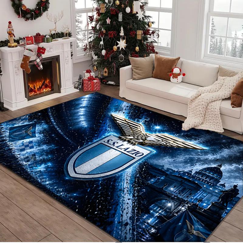 1PC rug Lazio Football Club Emblem Carpet, Chair Rug,Area Rug for Office Bedroom living rooms bedroom, Doormat decor Christmas fan gifts