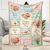 Mom's Heart And Love Blanket Suitable for Sofas,travel, Living Rooms Also a Good Gift for Friends and Family Suitable for All Seasons.