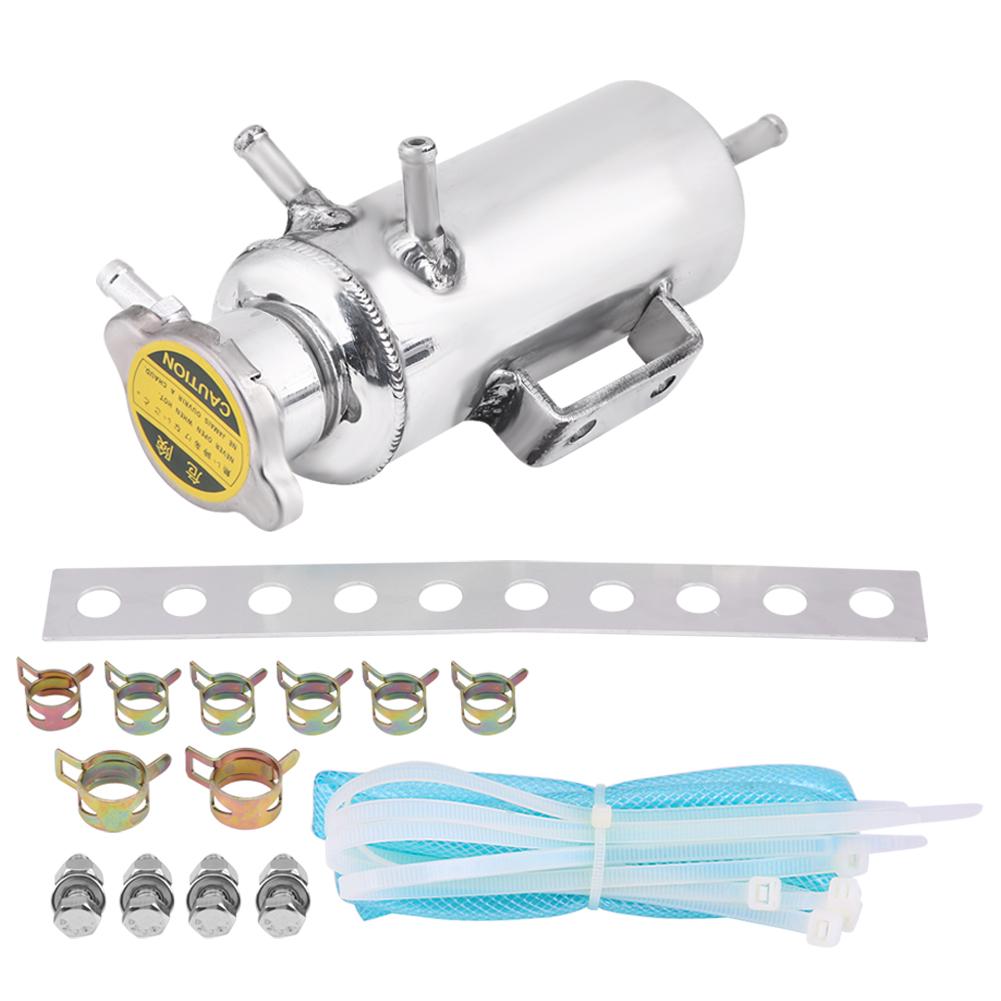 350ml Aluminum Car SUV Overflow Catch Coolant Reservoir Kit