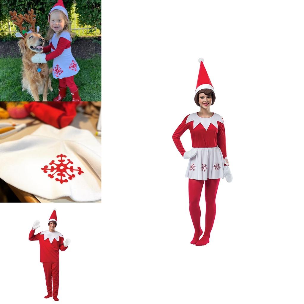 Amazing Cotton Toddler-adults Elf Cosplay Costume For Christmas Party