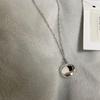 Used MARC JACOBS silver black necklace