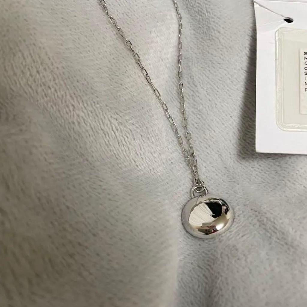Used MARC JACOBS silver black necklace