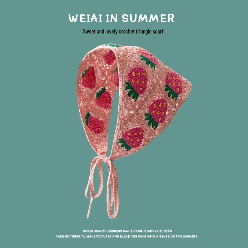 Spring & Autumn Korean-Japanese Sweet Girl Triangle Scarf Headband