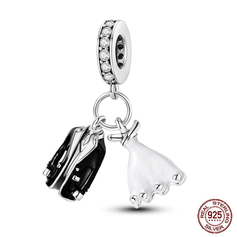 100% Copper Colorful Rubik'S Cube Butterfly Cat Peacock Daisy Charm Beads Fit Original Bracelet Diy Jewelry