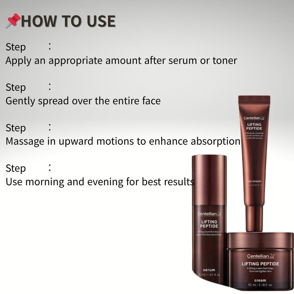 CENTELLIAN24 Lifting Peptidcreme Straffende Anti-Falten Feuchtigkeitscreme mit Peptidkomplex Koreanische Hautpflege 65ml