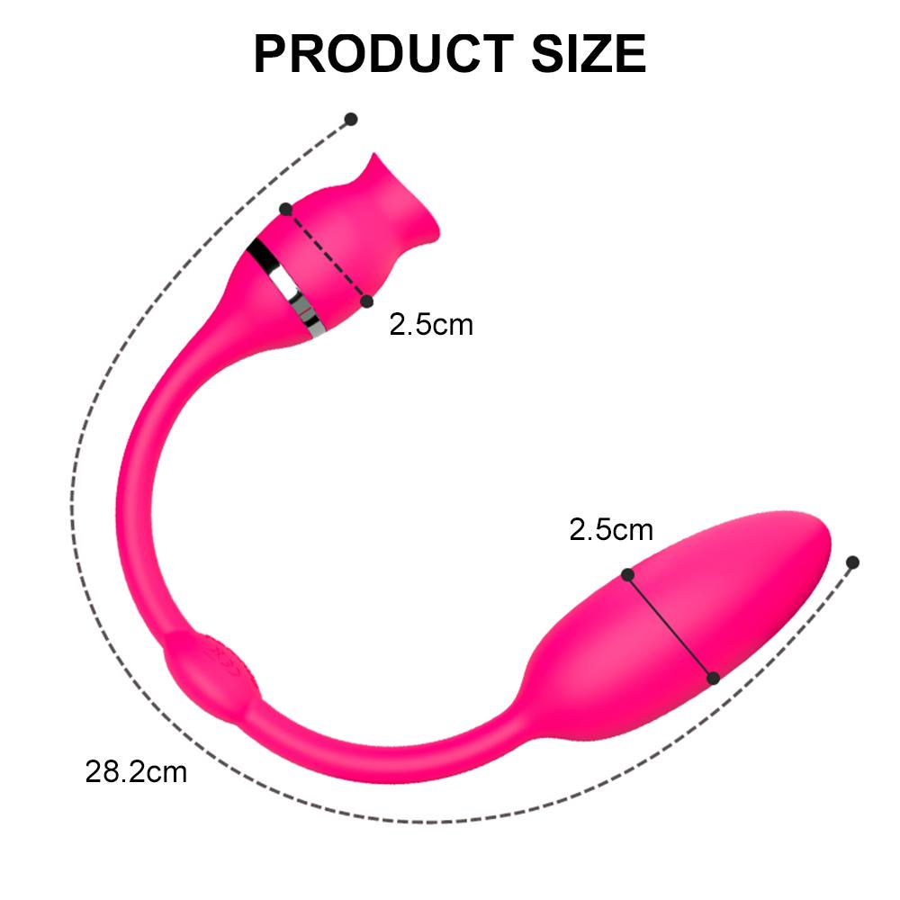 2 In 1 G-Spot Clitoral Tongue Licking Vibrator With Vibrating Egg Clitoris Stimulator Nipples Clit Sex Toys For Women Adults 18