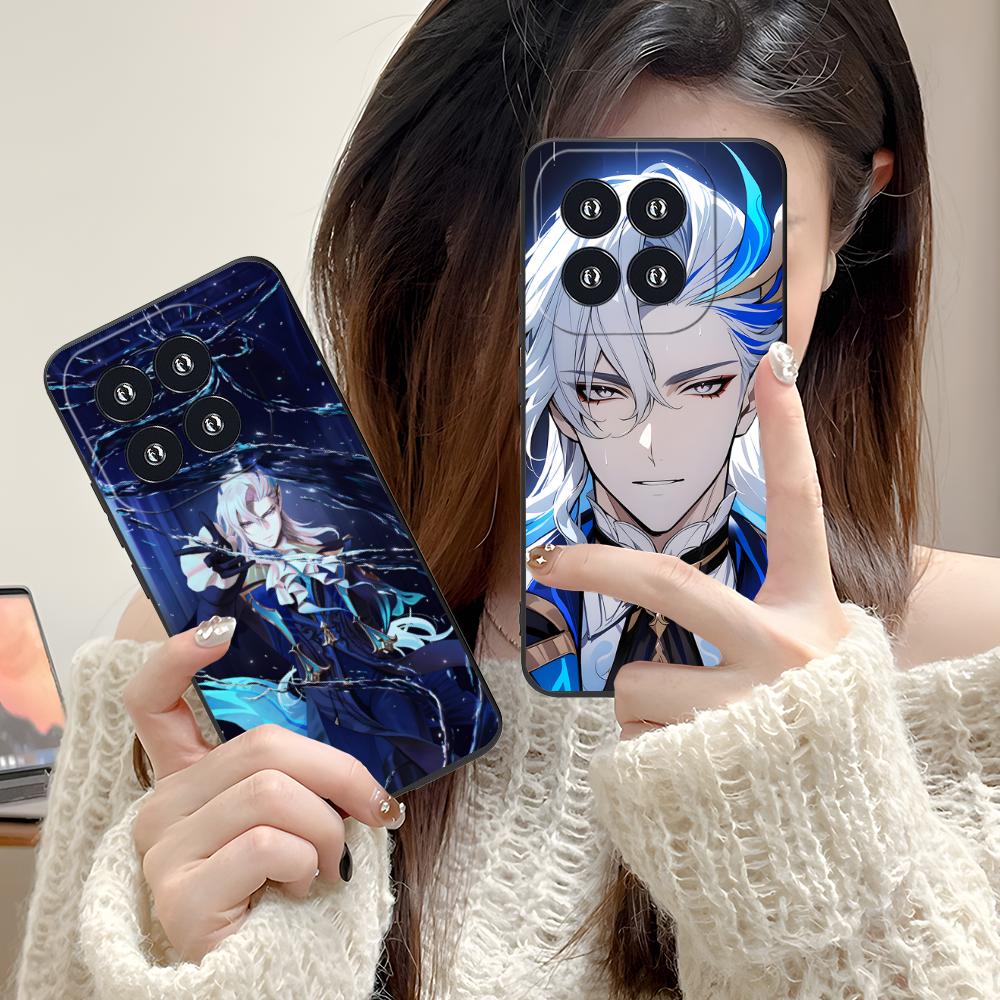 Game GI Neuvillette Matte TPU Mobile Phone Case for Xiaomi 15 14 13 12 Mi 11 T Ultra Lite Pro S X 5G Colorful Printing Cover