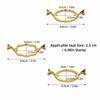 3Pcs Gold Wax Seal Stamp Rings 3 Shapes Wax Seal Stamp Mold Durable Wax Seal Rings  Document Sealing