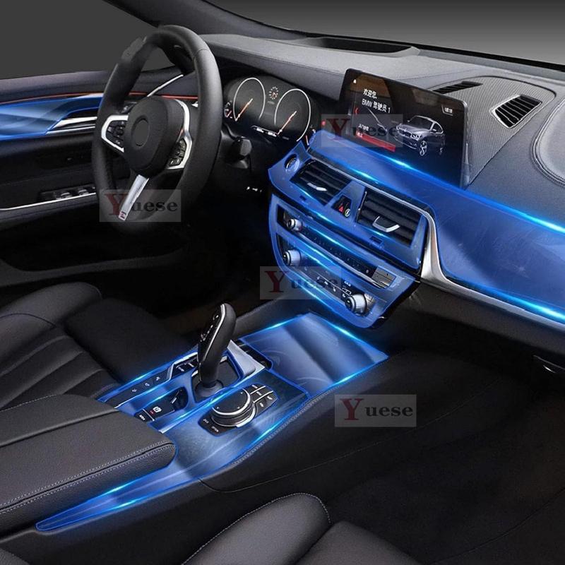 Car Interior Center Console Transparent TPU Protective Film Anti-scratch Sticker For BMW G32 Sreies 6GT 2017-