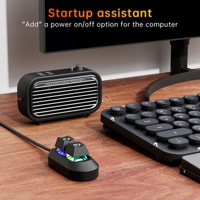 2M Desktop Computer Power Button PC Switch Power Supply Button Restart Button Motherboard Switch On Off for Home Office PC Case