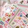 50Pcs/Set Retro Pink Junk Diary Stickers DIY Fashion Waterproof Doodle Decals Stickers