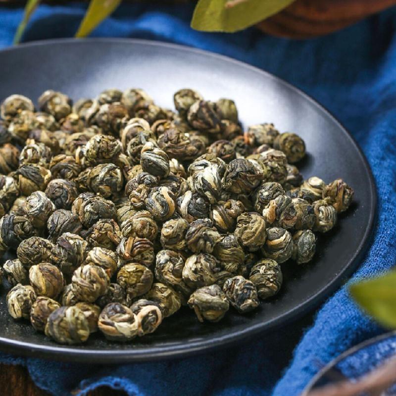 Tè verde cinese Dragon Pearl Jasmine di qualità King biologico Premium Roll da 250 g