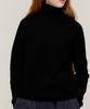 CARGOBROS FOR WOMAN Premium Wool Wholegarment High-Neck Knit (Black)