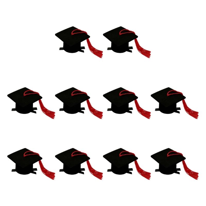 Felts Graduation Cap For Commencement Ceremony Party Photo Props And Costume Accessories Headwear for Degreeholders