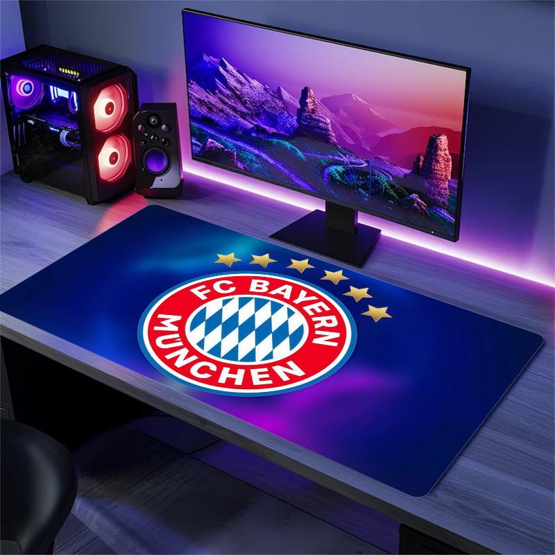 FC Bayern München Print  Cushion Non-slip Laptop Tablet Big Mousepad XXL Mat Mini PC Playmat With Lock edge