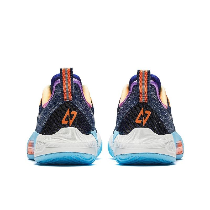 Anta Speed Decision 7 Polaris A-Shock Pro Professional Basketball Shoes Men Sneakers Blue Orange 112611607-4
