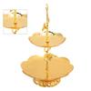 7PCS European Gold Cake Stand Easy Assemble Double Layer Serving Tray  Fruit Serving