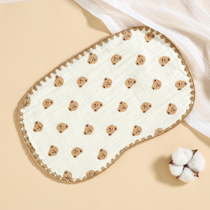 10 Layer Cotton Muslin Baby Pillows for Newborn Gauze Towel Burp Cloths Baby Stuff Infant Flat Pillow Bedding Babies Accessories