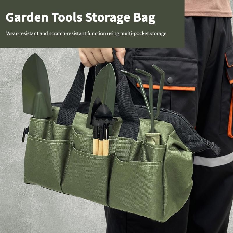 Professional Thick Fabric Construction Tool Bag High Capacity Design Dustproof Coating For Jobsite Equipment