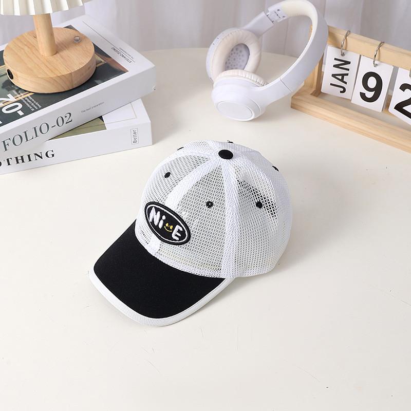 Summer Mesh Baseball Cap With Alphabet Letters For Kids Sun Protection And Breathability